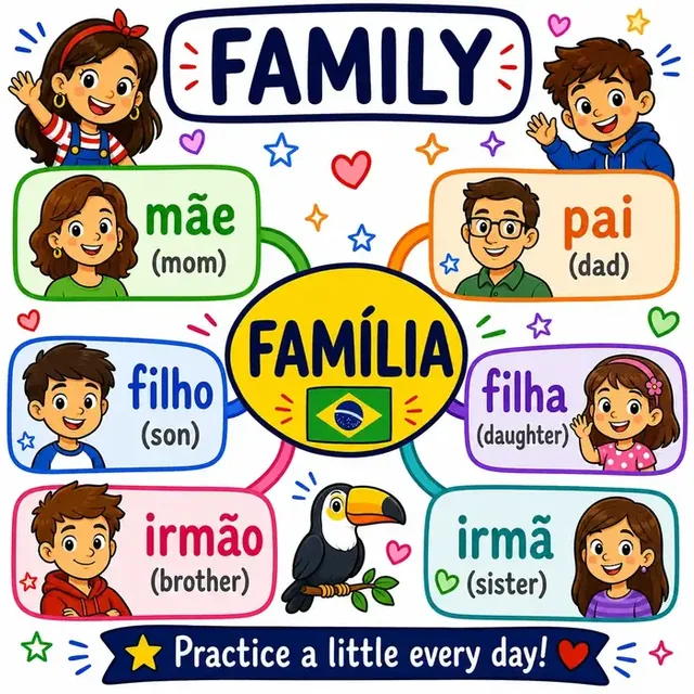 Family vocabulary mind map