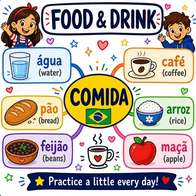 Food vocabulary mind map