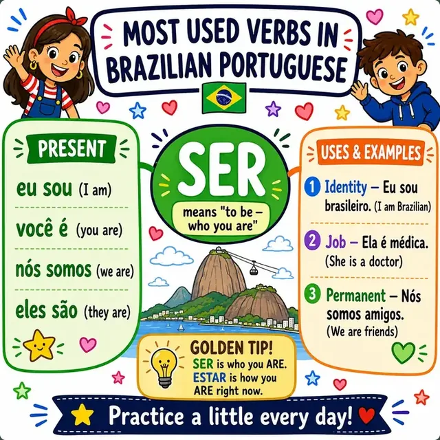 Verb SER mind map